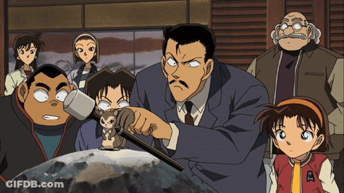 A Group Of Anime Characters Including One With The Letter A On Their Jacket GIF