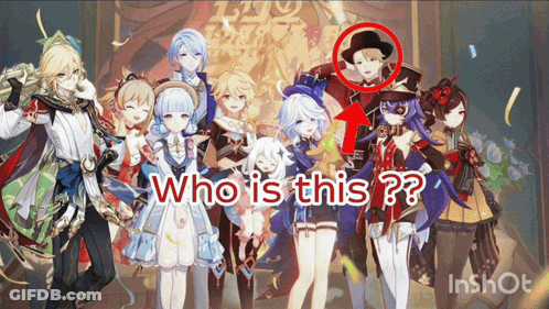 A Group Of Anime Characters Standing Next To Each Other With The Caption Who Is This ?? GIF
