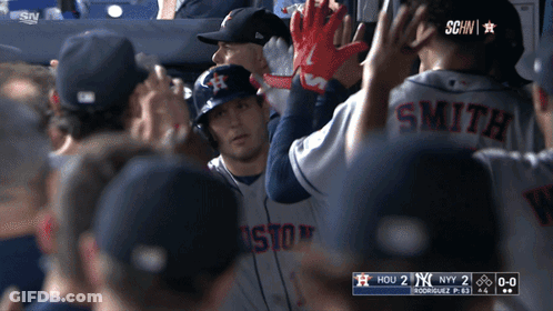 A Group Of Baseball Players Including One Named Smith GIF