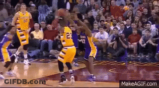 Basketball Players Playing On Court GIF