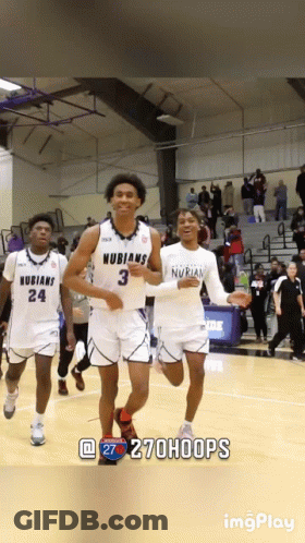 A Group Of Basketball Players With The Number 3 On Their Jerseys GIF