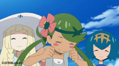 Group Of Cartoon Characters Smiling In Front Of TV GIF