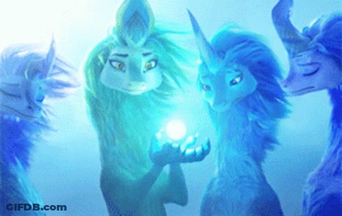 A Group Of Cartoon Characters Are Standing Next To Each Other And One Of Them Is Holding A Light In His Hand . GIF