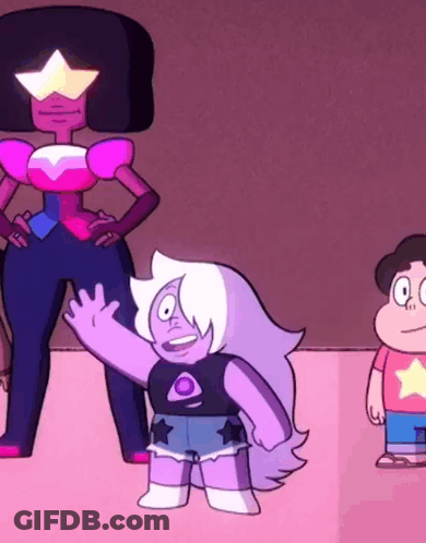 A Group Of Cartoon Characters Are Standing Next To Each Other GIF
