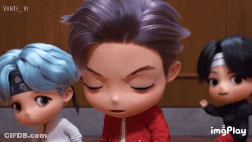 A Group Of Cartoon Characters Are Standing Next To Each Other With A Gif That Says Imgplay In The Lower Right Corner GIF
