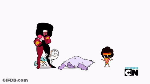 A Group Of Cartoon Characters Are Standing Next To Each Other With Cn On The Bottom GIF