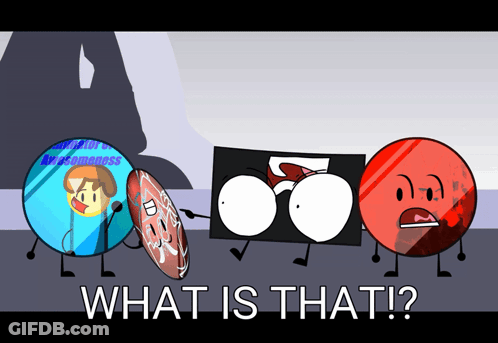 A Group Of Cartoon Characters Are Standing Next To Each Other With The Words What Is That On The Bottom GIF