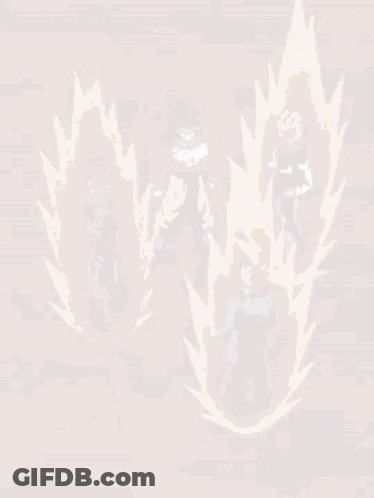 A Group Of Cartoon Characters Are Surrounded By Glowing Yellow Energy GIF