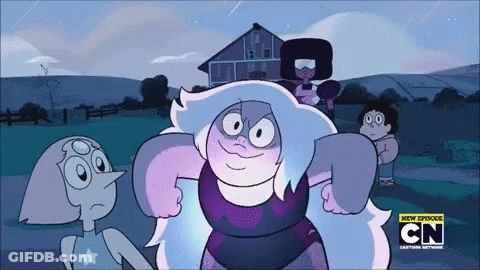 A Group Of Cartoon Characters Standing Next To Each Other With The Cn Logo On The Bottom Right GIF