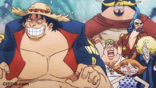 A Group Of Cartoon Characters With One Wearing A Hat With Antlers GIF