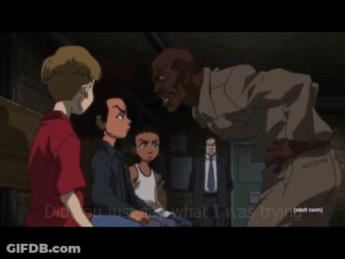 A Group Of Cartoon Characters With The Words Did You Just Say What I Was Trying On The Bottom GIF