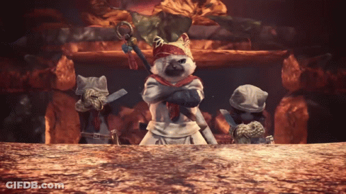 A Group Of Cats Standing Next To Each Other In A Video Game GIF