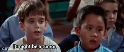 A Group Of Children Are Sitting In A Classroom And One Of Them Is Saying It Might Be A Tumor GIF