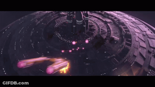 A Group Of Fighter Jets Flying In The Sky GIF