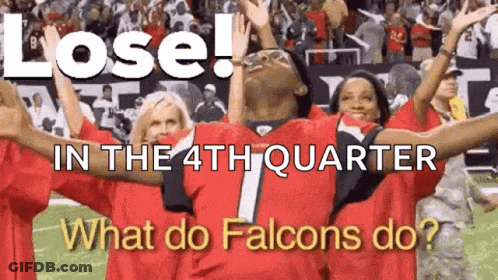 A Group Of Football Players Are Celebrating A Loss In The 4Th Quarter .. GIF