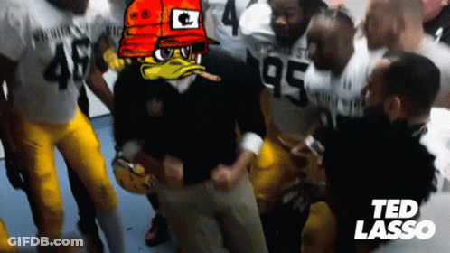 A Group Of Football Players With The Number 95 On Their Shirts GIF