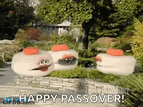 A Group Of Ice Cream Cones With Faces On Them Are Flying In The Air . GIF