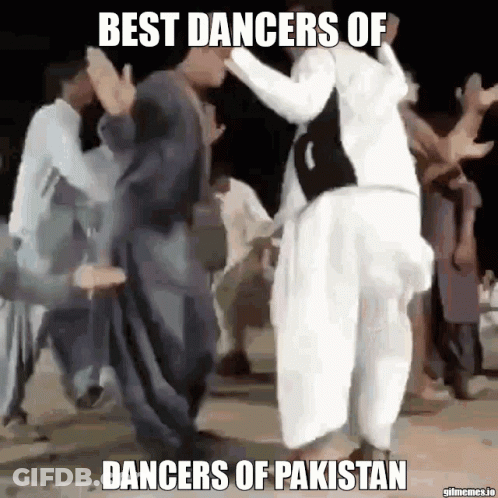 A Group Of Men Are Dancing With The Caption Best Dancers Of Pakistan GIF