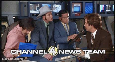 A Group Of Men Are Gathered Around A Table With The Channel 4 News Team Written On The Bottom GIF