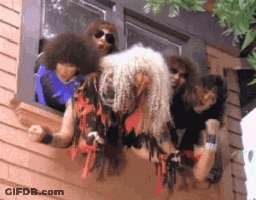 A Group Of Men Are Looking Out Of A Window .. GIF