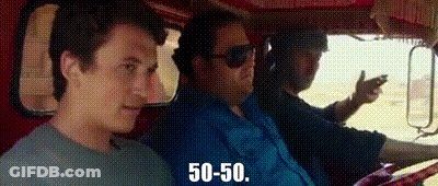 A Group Of Men Are Sitting In A Car And One Of Them Is Talking On His Cell Phone . GIF