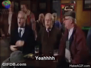 Men Standing In Bar One Says Yeahhhh GIF