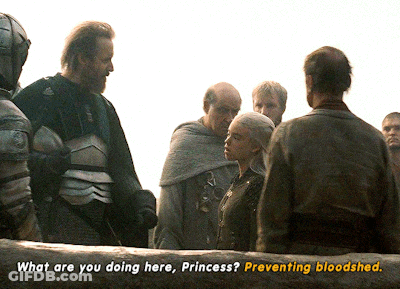 A Group Of Men Are Talking To A Princess Who Is Asking Them What They Are Doing GIF