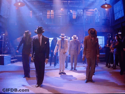 Men In Suits Dancing Thriller Video GIF