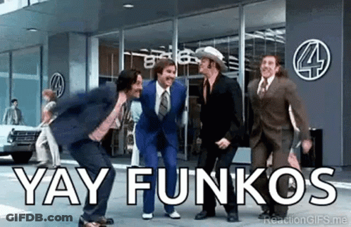 A Group Of Men In Suits And Ties Are Dancing On The Sidewalk . GIF
