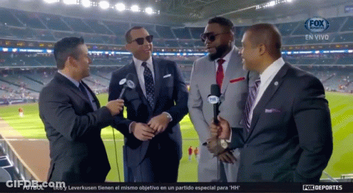 A Group Of Men In Suits Are On A Fox Sports Channel GIF