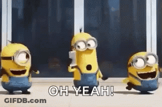 Minions Saying Oh Yeah GIF