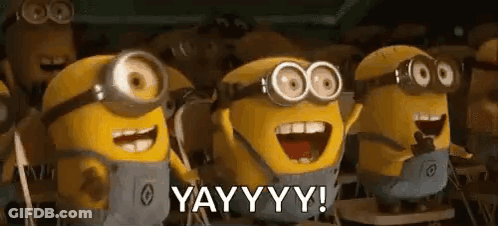 Group Of Minions With Open Mouths GIF