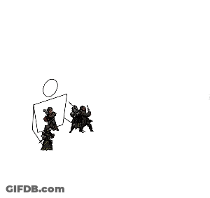 A Group Of Ninjas Are Standing Next To Each Other On A White Background In A Pixel Art Style . GIF