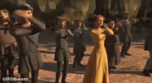 Group Dancing In Field GIF