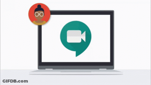 A Group Of People Are Having A Video Call On Their Computers GIF