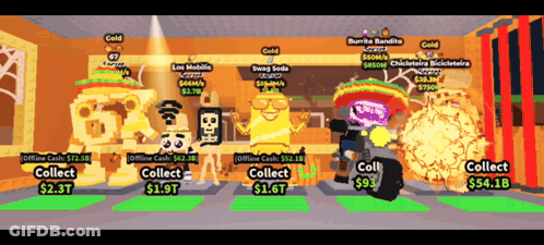 A Group Of People Are Playing A Video Game Called Collect GIF