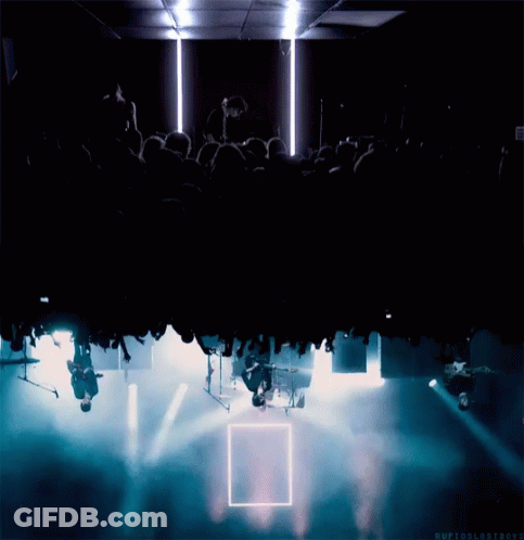 A Group Of People Are Sitting In A Dark Room With The Words Ruffoslostboys Written On The Bottom GIF