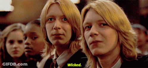 A Group Of People Are Standing In A Line And One Of Them Is Saying Wicked GIF