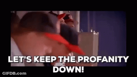 A Group Of People Are Standing Next To Each Other In A Room . GIF