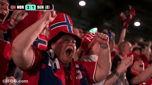 A Group Of People Are Watching A Soccer Game And The Score Is 31 To 1 GIF