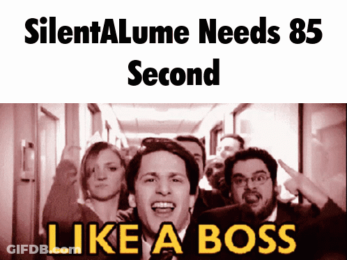 A Group Of People In A Hallway With The Words Like A Boss On The Bottom GIF