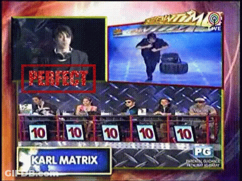 A Group Of People Sitting In Front Of A Screen With Karl Matrix On It GIF