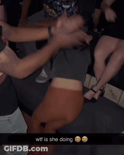 A Group Of People Sitting On A Couch With The Words WTF Is She Doing GIF