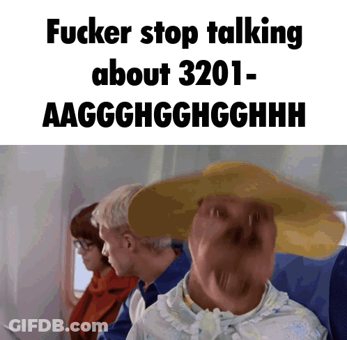A Group Of People Sitting On An Airplane With The Words " Fucker Stop Talking About 3201- Aagghghgghghh " GIF