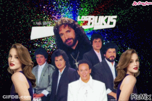Group Of People In Front Of Los Bukits GIF