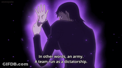 A Group Of People Standing Next To Each Other With One Saying In Other Words An Army GIF