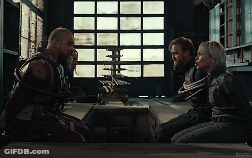 People Tied Up In Room With Kepler Text GIF