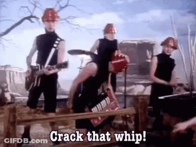 A Group Of People Wearing Hard Hats Are Playing Instruments And Singing A Song . GIF