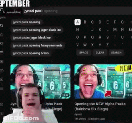A Group Of People Wearing Headphones Are Laughing And Crying . GIF