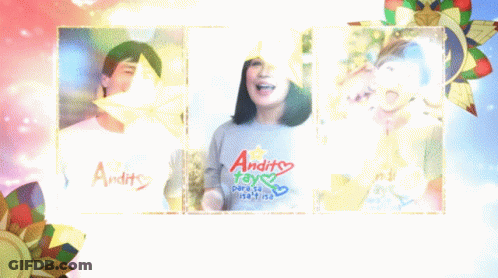 A Group Of People Wearing Shirts That Say Andito On Them GIF